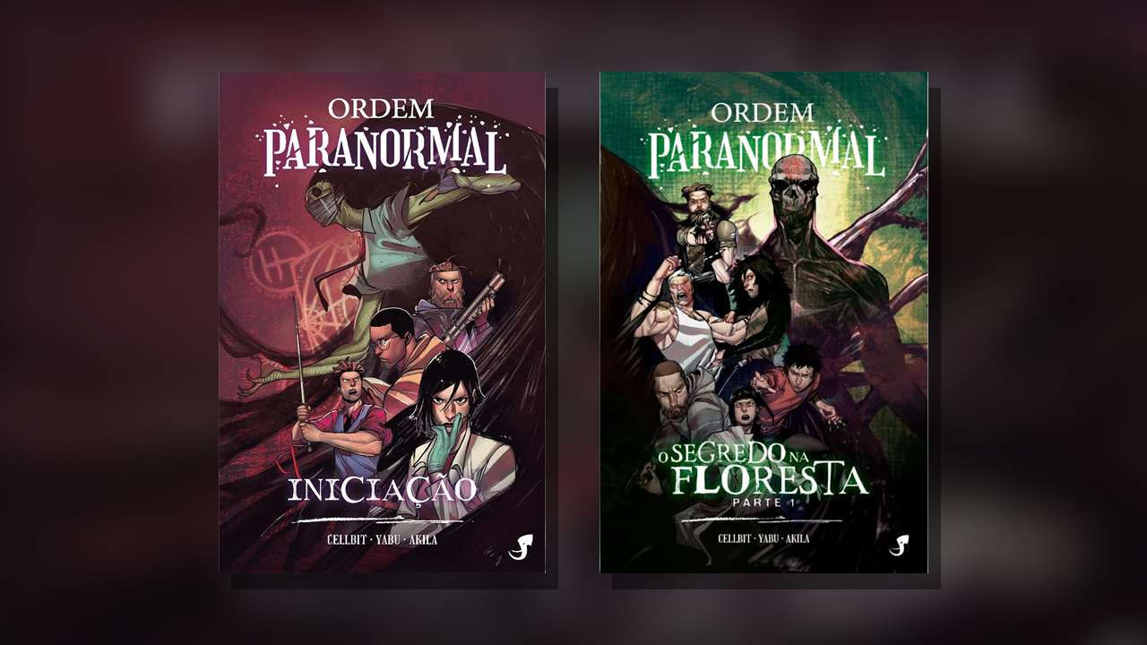 Capas das HQs Ordem Paranormal: Iniciação e O Segredo na Floresta parte 1