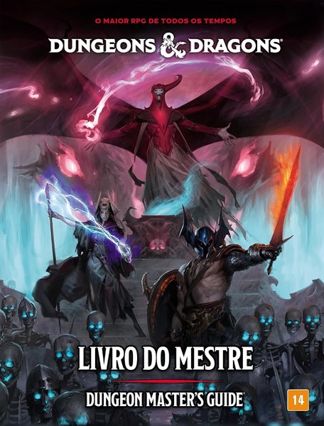 Capa do Livro do Mestre de Dungeons & Dragons 2024 em português